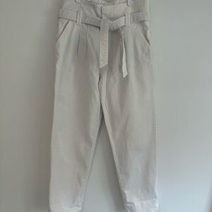 The Greaser Paperbag Pleat High-Waisted Belted Jeans